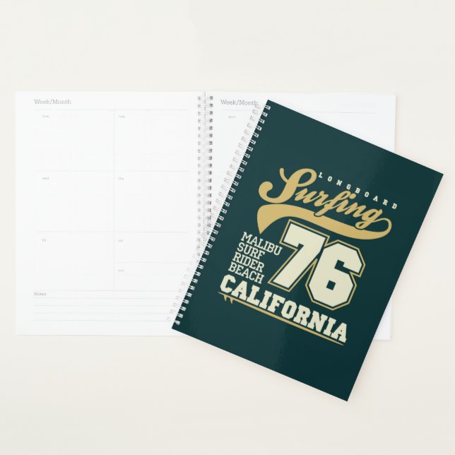 Longboard Surfing | California 76 Planner (Display)