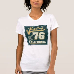 Longboard Surfing California 76 T-Shirt