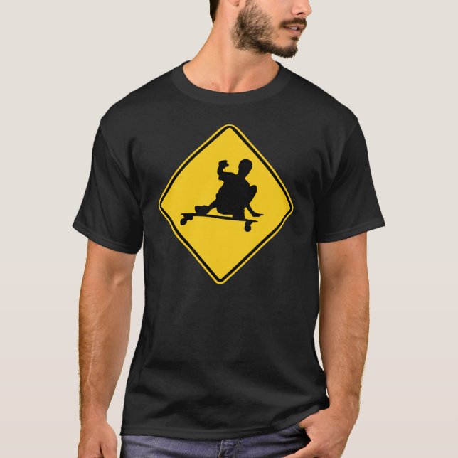 longboarding sign T-Shirt (Front)