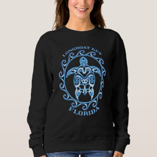 Longboat Key Florida Keys Tribal Sea Turtle Summer Sweatshirt