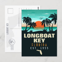 Longboat Key Florida Retro Sunset Souvenirs 60s