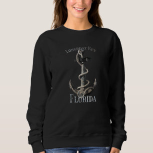 Longboat Key Florida Vacation Nautical Anchor Sail Sweatshirt