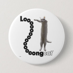 Longcat is long 7.5 cm round badge
