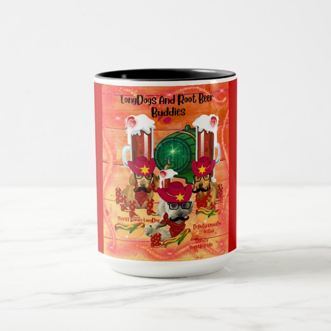 LongDogs And Root Beer Buddies Coffee Mug (Center)