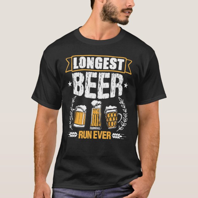 Longest Beer Run Ever  Running T-Shirt (Front)