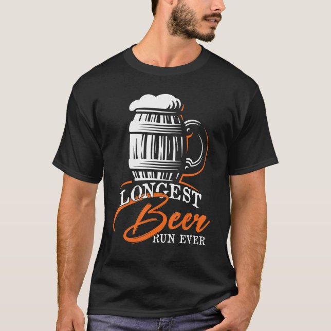 Longest Beer Run Ever  Running T-Shirt (Front)