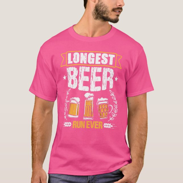 Longest Beer Run Ever  Running T-Shirt (Front)