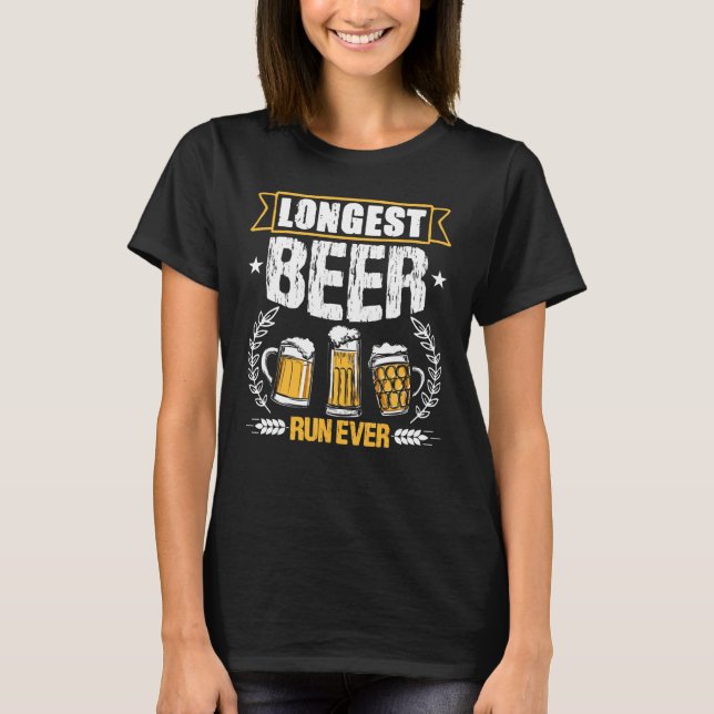 Longest Beer Run Ever  Running T-Shirt (Front)