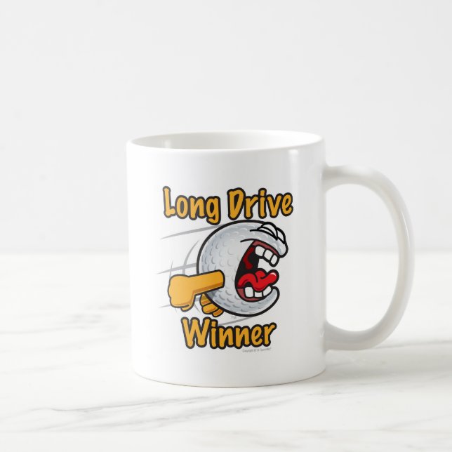 Longest Drive Winner Hole Prize Golf Tournament Coffee Mug (Right)