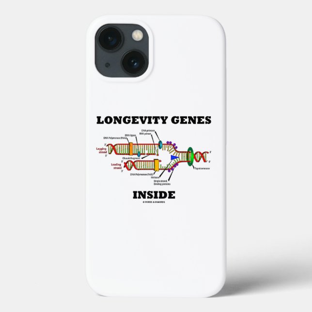 Longevity Genes Inside DNA Replication Humour Case-Mate iPhone Case (Back)