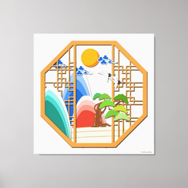 Longevity Stretched Canvas Print (Front)