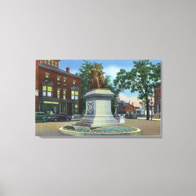 Longfellow Square View of the Longfellow Canvas Print (Front)