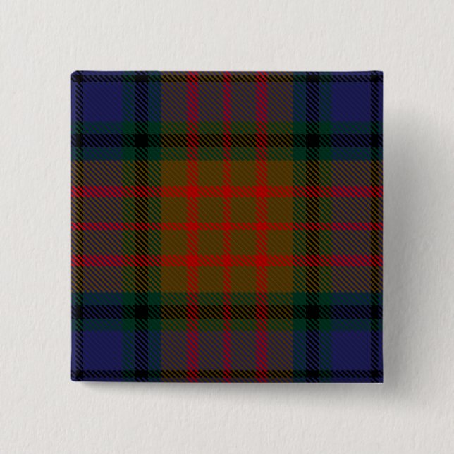 Longford County Irish Tartan 15 Cm Square Badge (Front)
