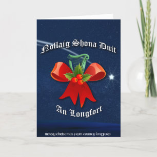 Longford Irish Christmas Card - Nollaig Shona Duit