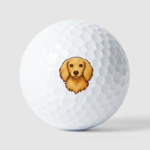 Longhair Doxie Golf Balls