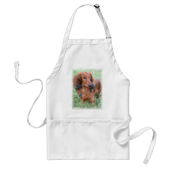 Longhaired Dachshund Apron (Front)