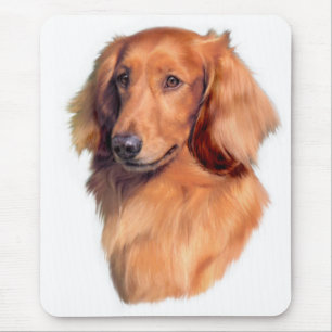 Longhaired Dachshund Mouse Mat