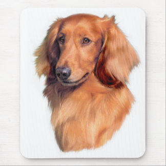 Longhaired Dachshund Mouse Mat
