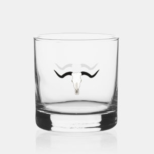 Longhorn Bull Skull - Horns Whiskey Glass
