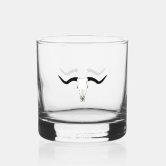 Longhorn Bull Skull - Horns Whiskey Glass