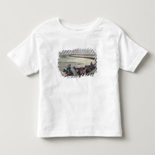 Longhorn cattle drive from Texas to Abilene, Kansa Toddler T-Shirt