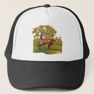Longhorn Cattle on the Ranch Trucker Hat