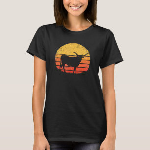 Longhorn Cattle Retro Texas Cow Herd Vintage Texan T-Shirt