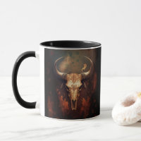 Longhorn Cow Skull Rustic