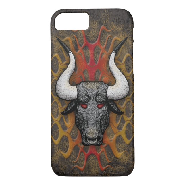 Longhorn Diablo iPhone 7 Barely There Case (Back)