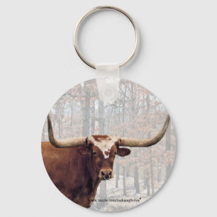 Longhorn keychain-customize key ring