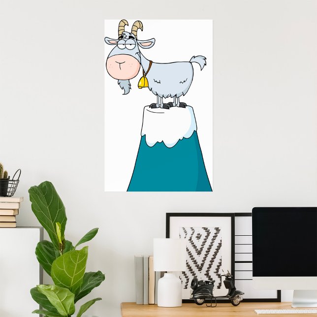 Longhorn Mountain Goat Poster (Creator Uploaded)