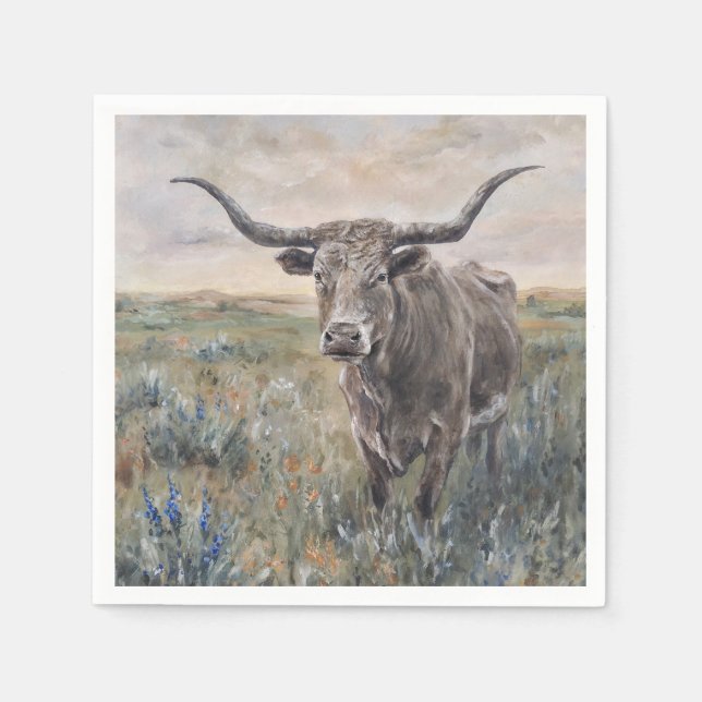 "Longhorn" Napkin (Front)