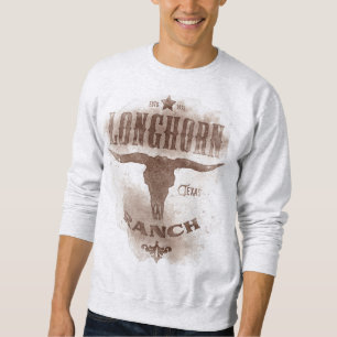 Longhorn Ranch Texas Brown & Tan Sweatshirt
