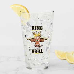 Longhorn Steer Glass