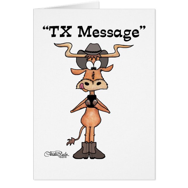Longhorn TX Message (Front)