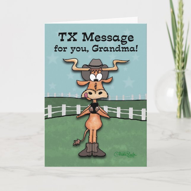 Longhorn TX Message Card (Front)