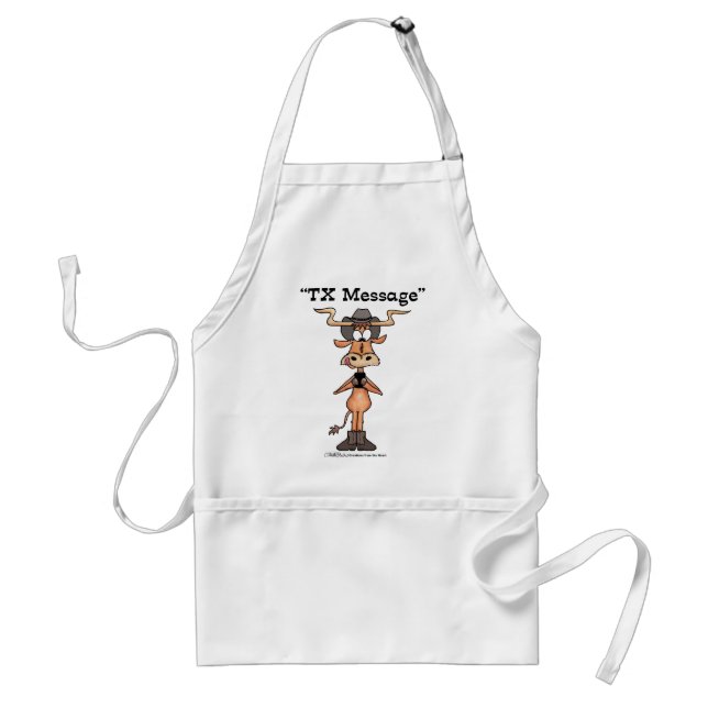 Longhorn TX Message Standard Apron (Front)