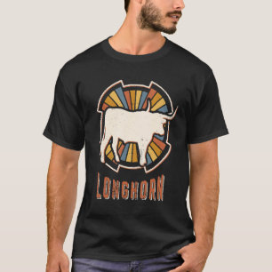 Longhorn Vintage Classic Retro Animal Love T-Shirt