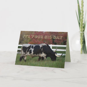 Longhorn Your Day-customise Card