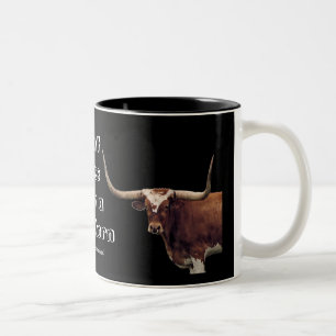 LonghornCoffeeMug-customise Two-Tone Coffee Mug