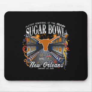 Longhorns Sugar Bowl 2024 Cfp Semi Football Nola  Mouse Mat