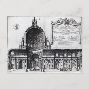 Longitudinal cross-section of St. Peter's Postcard