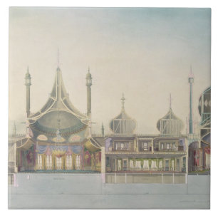 Longitudinal Section (L to R) Organ, Music Room, G Tile