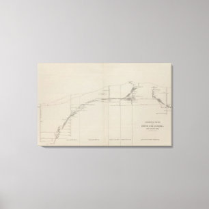 Longitudinal Section of the South Ore Channel Canvas Print