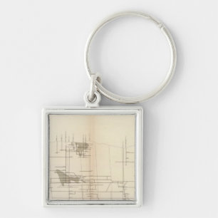 Longitudinal Vertical Projection I Comstock Lode Key Ring