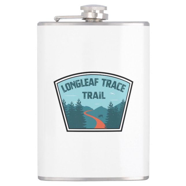Longleaf Trace Trail Hip Flask (Front)