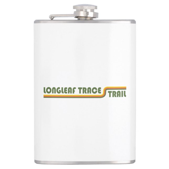 Longleaf Trace Trail Mississippi Hip Flask (Front)