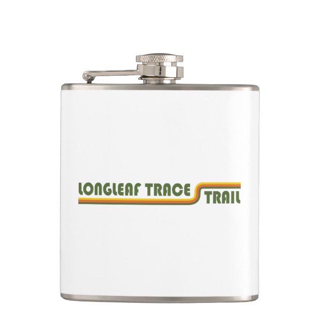 Longleaf Trace Trail Mississippi Hip Flask (Front)