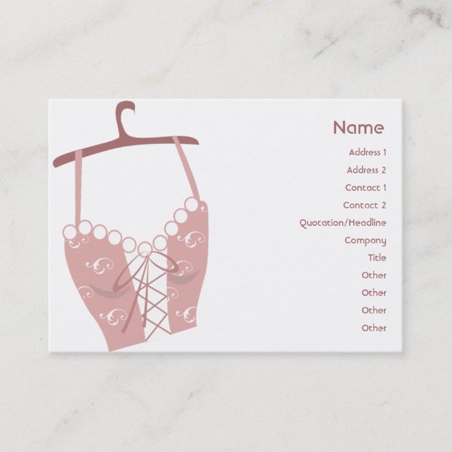 Longlive Bra - Chubby Business Card (Front)