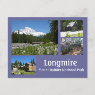 Longmire (Mount Rainier) Collage Postcard